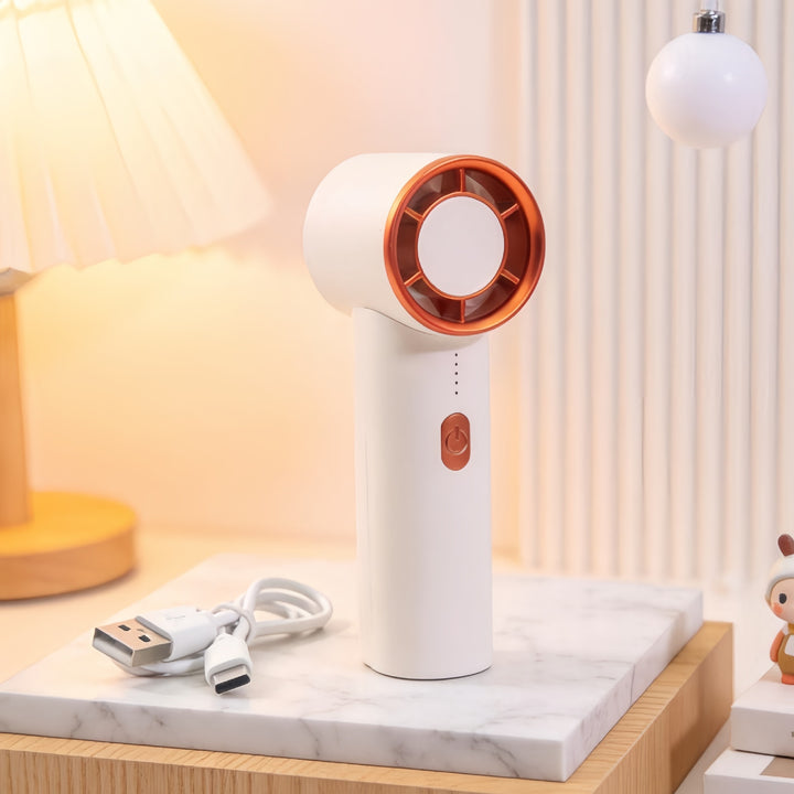 Women's Portable Handheld Fan with USB Charging Function and Flexible Design Stornfield