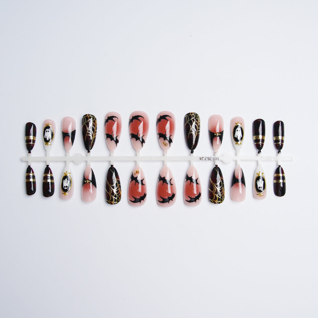 Halloween Artificial Nail Set with Creepy Designs Stornfield