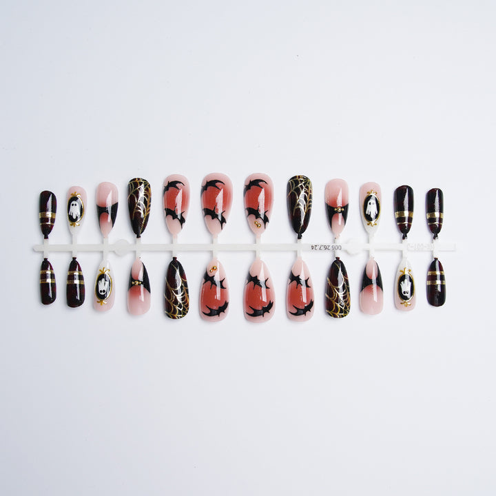 Halloween Artificial Nail Set with Creepy Designs Stornfield