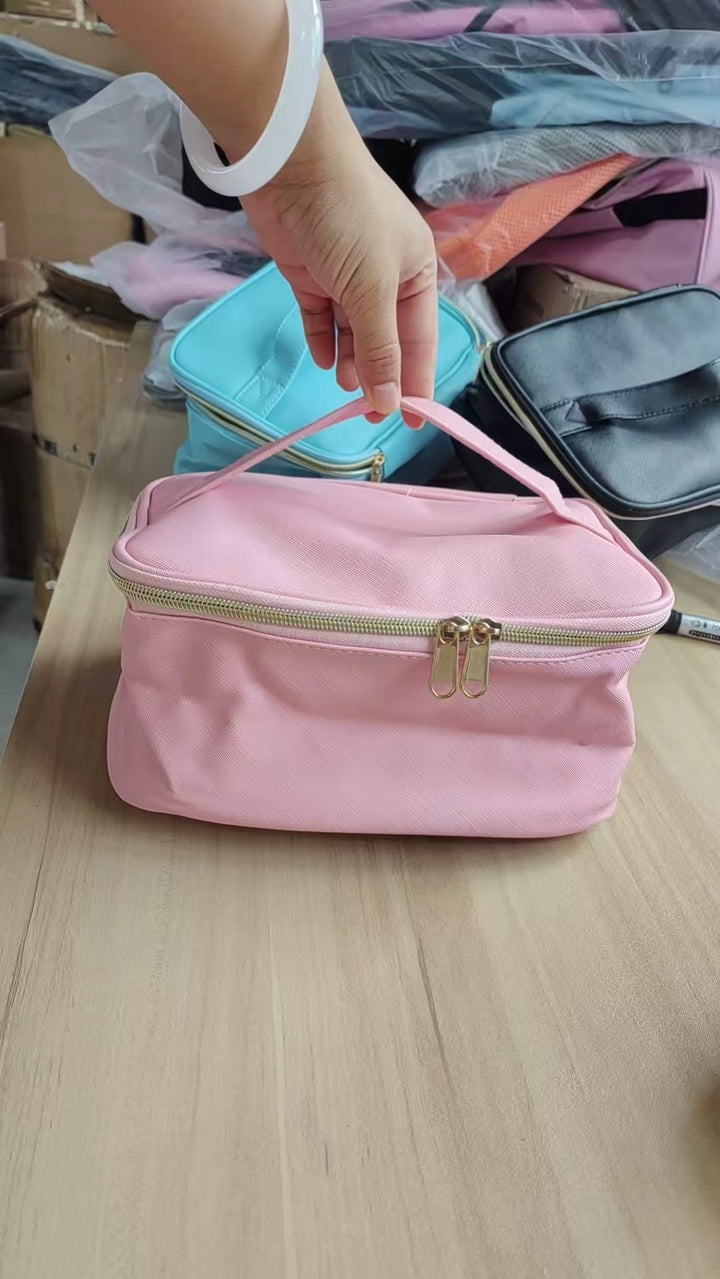 Cosmetic organizer bag with multiple compartments Stornfield