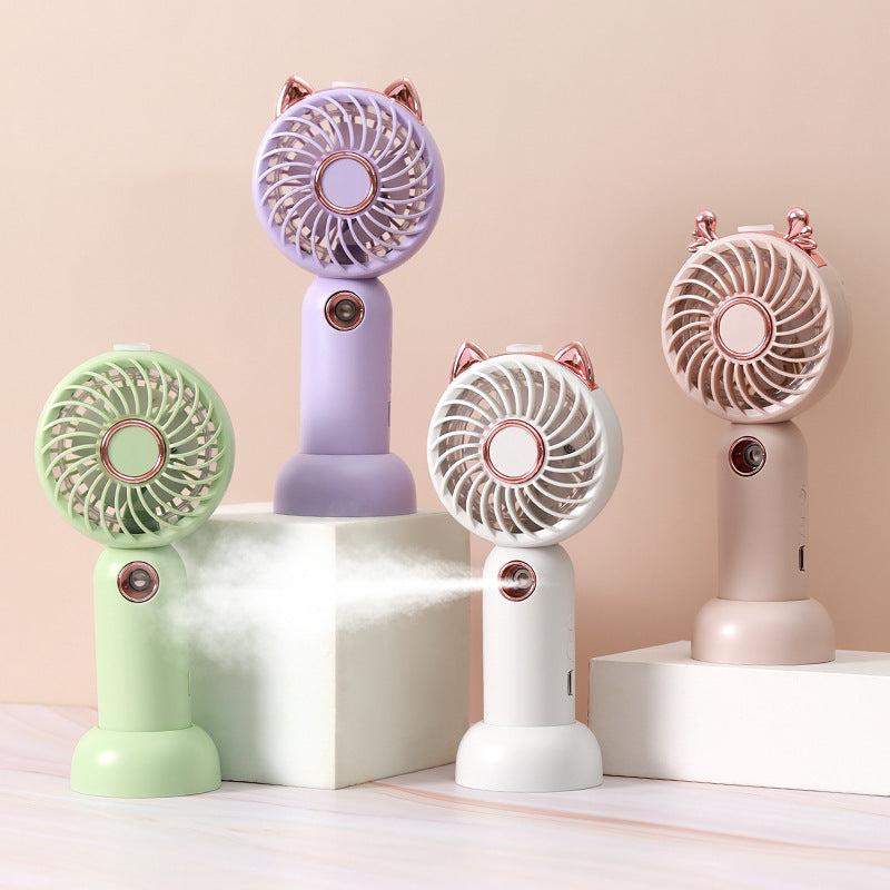 Ladies Mini USB Hand Fan with Cat Ears Stornfield