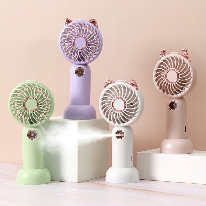Ladies Mini USB Hand Fan with Cat Ears Stornfield