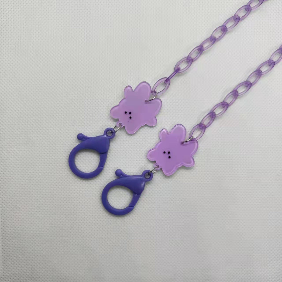 Playful glasses holder chain with floral motif Stornfield