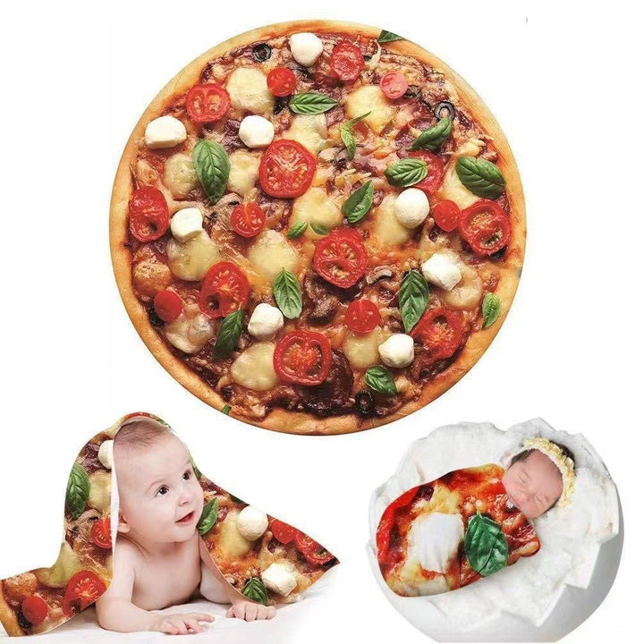 Pizza-Themed Baby Swaddle