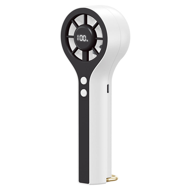 Unisex Portable Hand Fan with LCD Display and Ergonomic Design Stornfield
