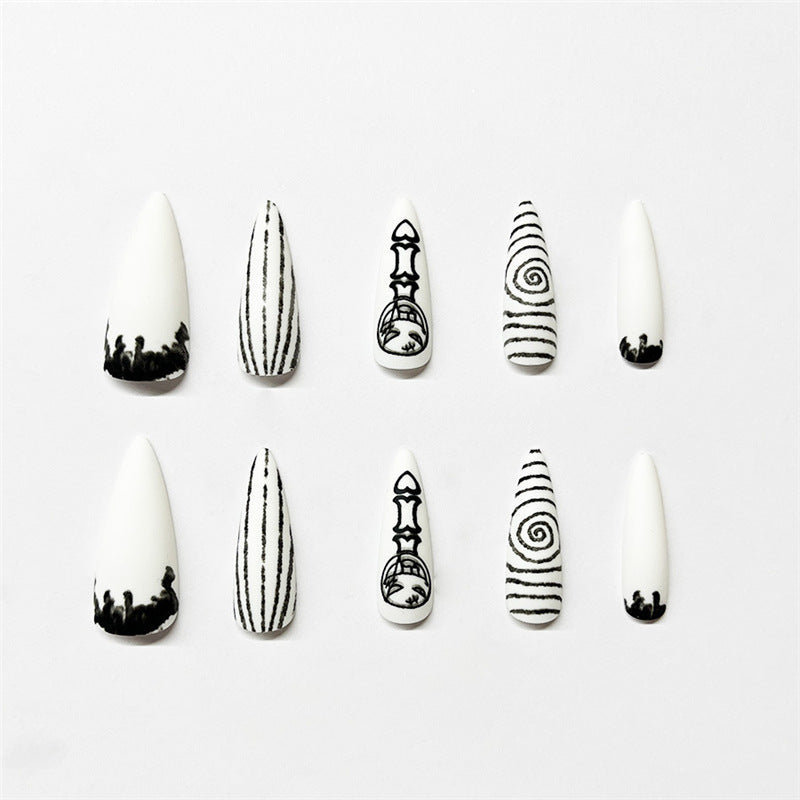 Artistic Thematic Press-On Nail Enhancements Stornfield