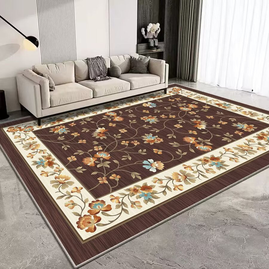 Vintage Floral Patterned Area Rug Stornfield