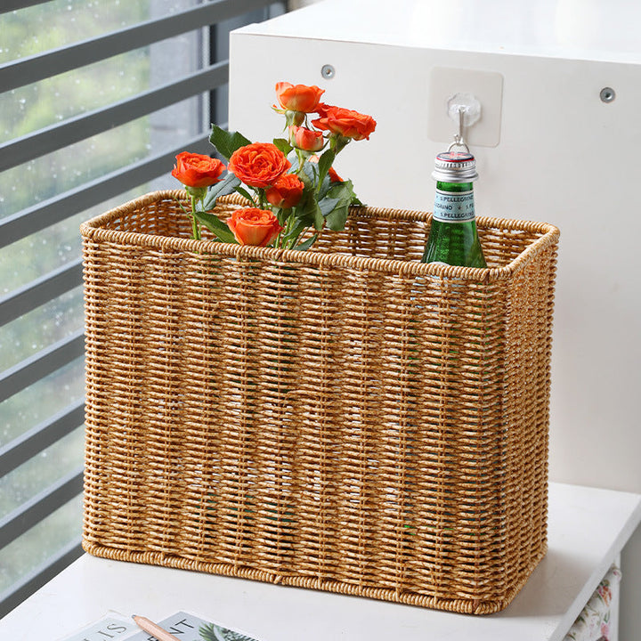 Stylish Rectangular Woven Storage Bin Stornfield