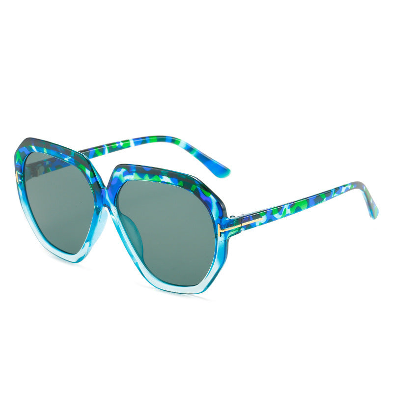 Fashion-Forward Oversized Hexagonal Sunglasses Stornfield