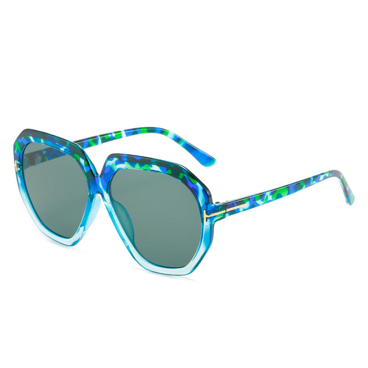 Fashion-Forward Oversized Hexagonal Sunglasses Stornfield