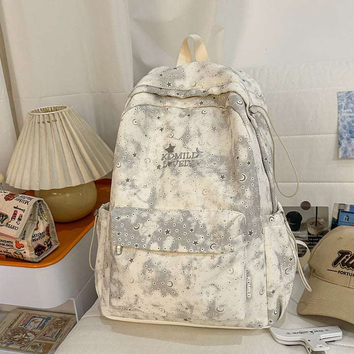 Stylish Starry-Print Backpack Stornfield