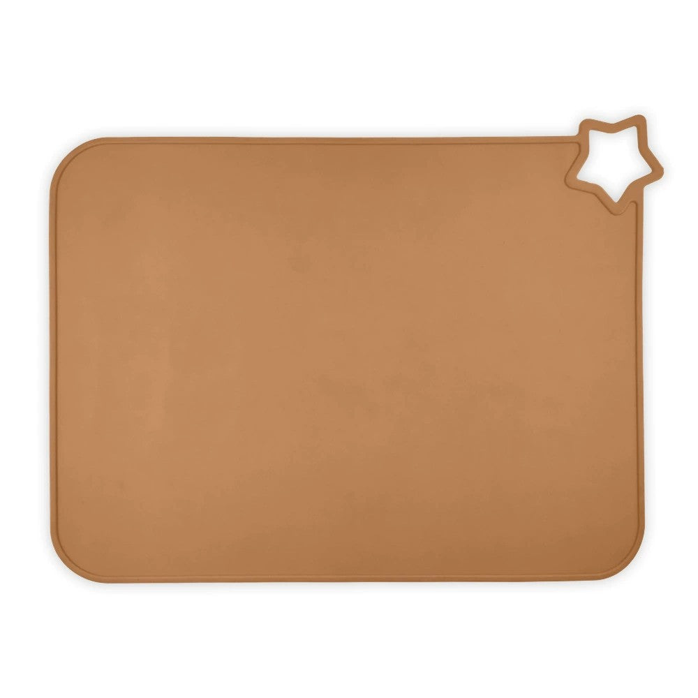 Rectangular Silicone Non-Slip Placemat with Star Corner Grip