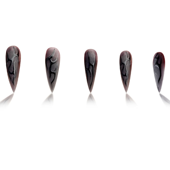 Artistic Stiletto Nail Art Enhancements Stornfield