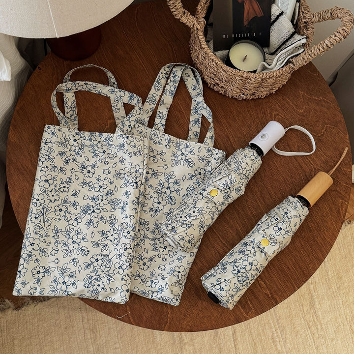 Women's Foldable Shopping Bag with Floral Design Stornfield