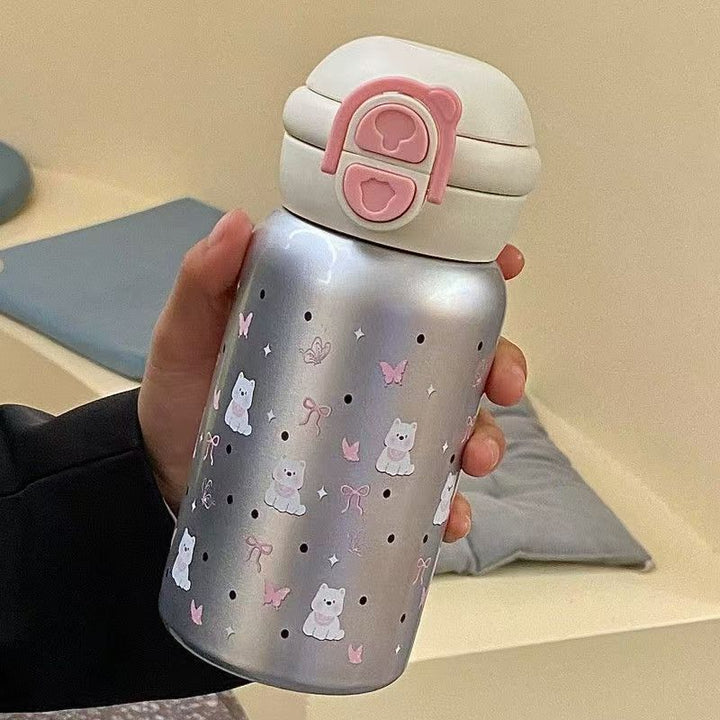 Women's insulated drinking bottle with secure closure and cute animal design Stornfield