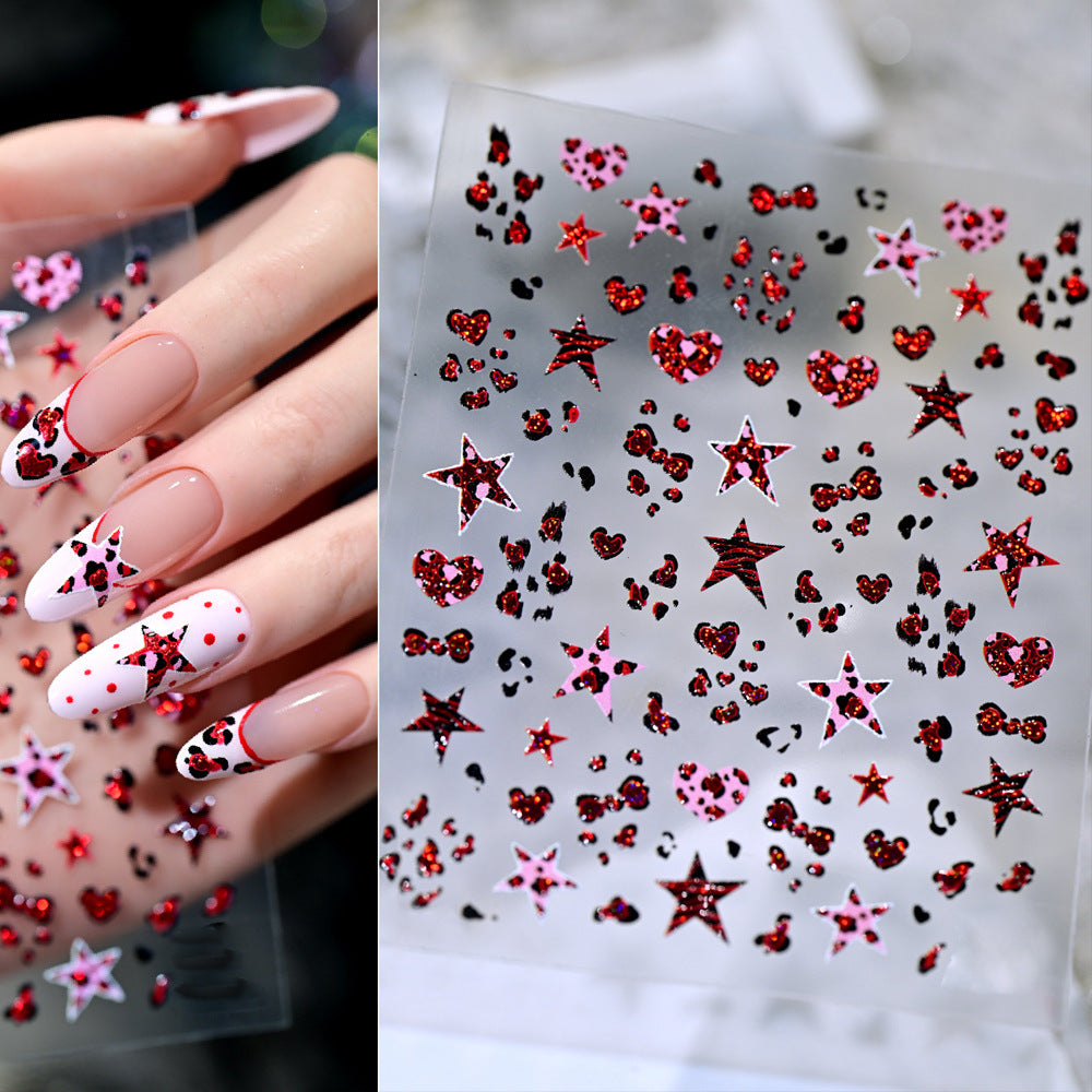 Sparkling Nail Art Stickers Set
