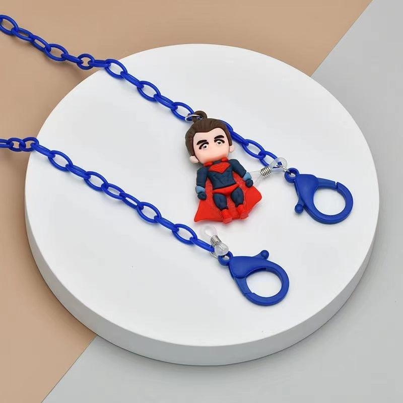 Playful glasses holder chain with figure pendant Stornfield
