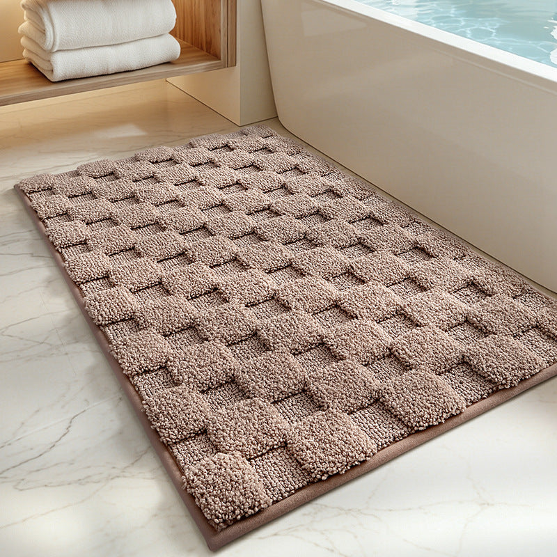 Plush Textured Bath Mat