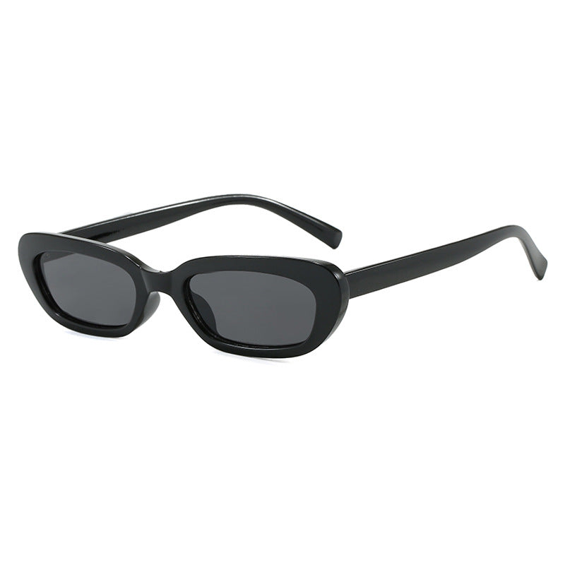 Women's trendy cat-eye sunglasses with transparent plastic frame and UV protection Stornfield