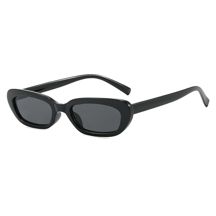 Women's trendy cat-eye sunglasses with transparent plastic frame and UV protection Stornfield
