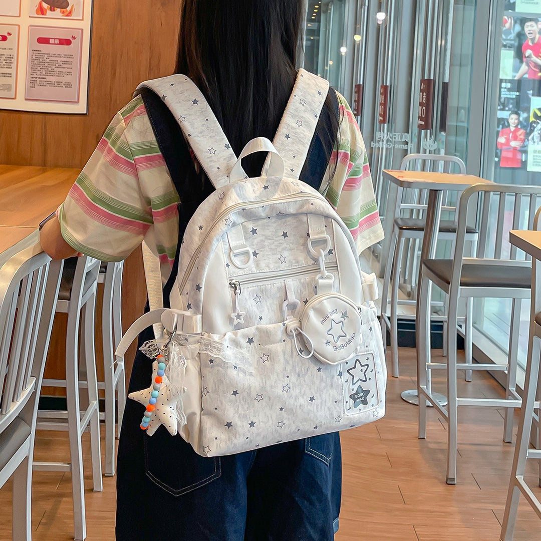 Star-Patterned Multi-Functional Backpack Stornfield