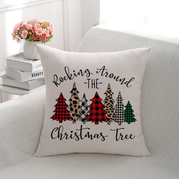 Christmas-Themed Decorative Throw Pillow