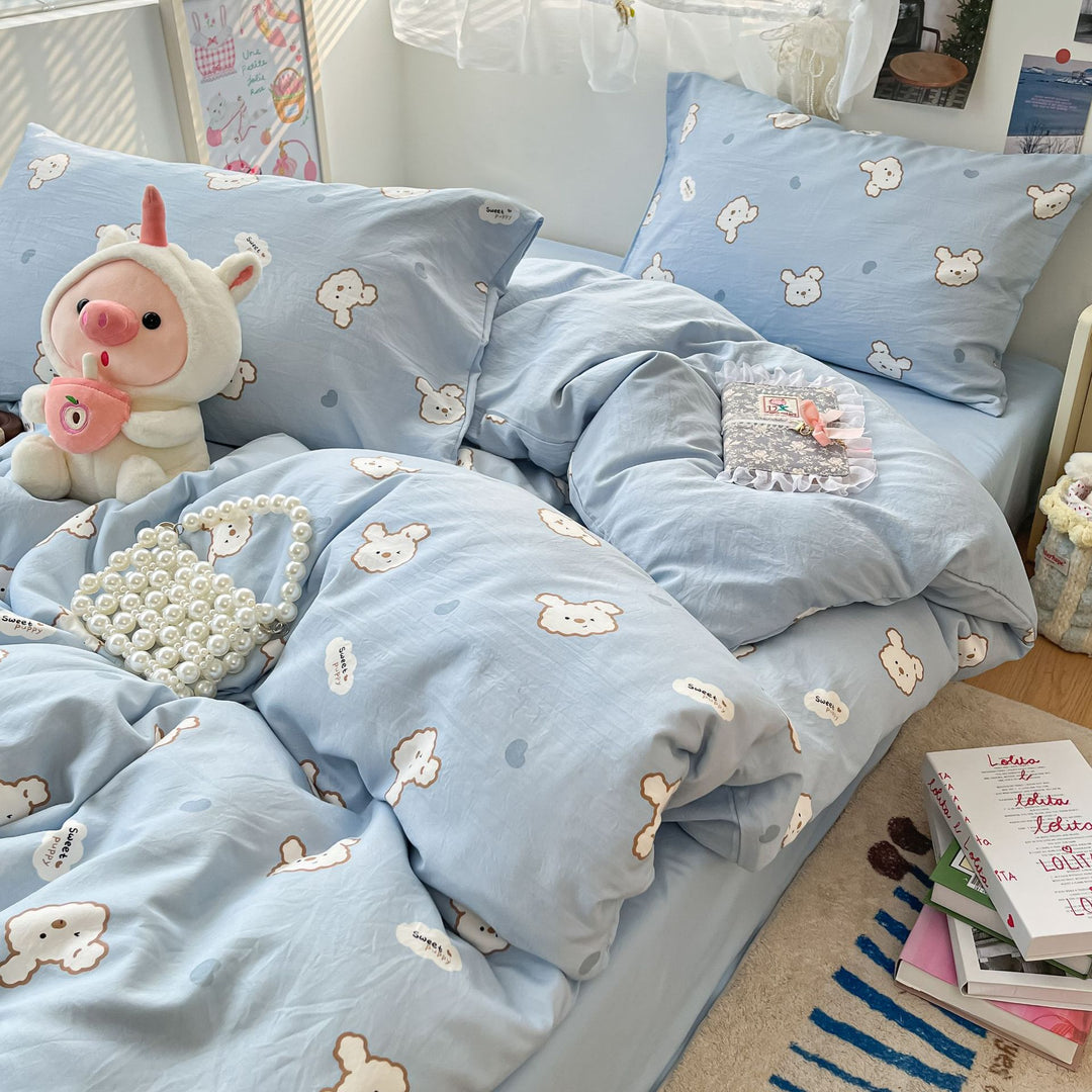 Children's Whimsical Cartoon-Themed Bedding Set