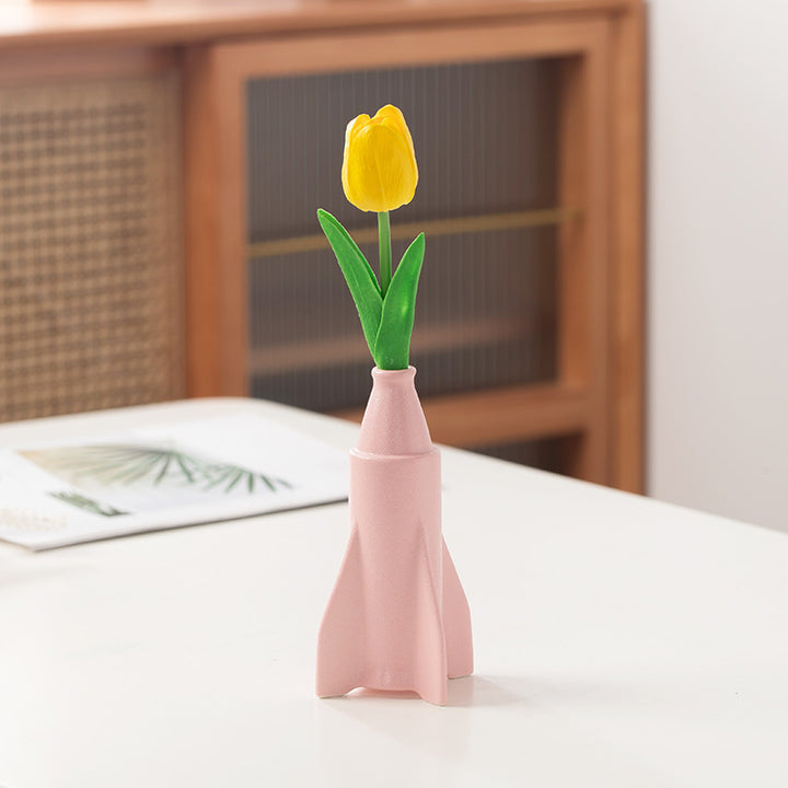 Rocket-Shaped Ceramic Vase Stornfeild