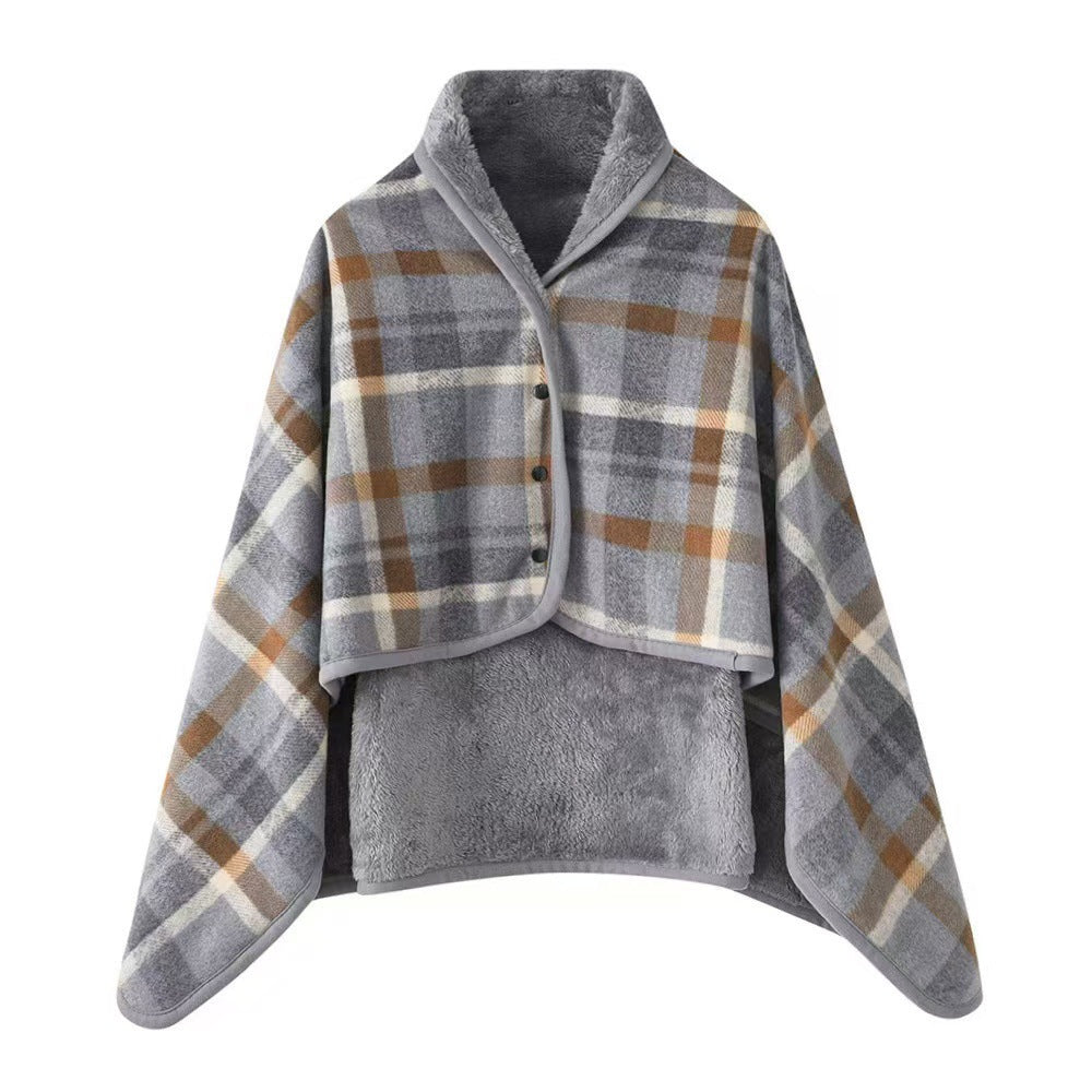 Ladies' wrap blanket made of cozy wool blend Stornfield