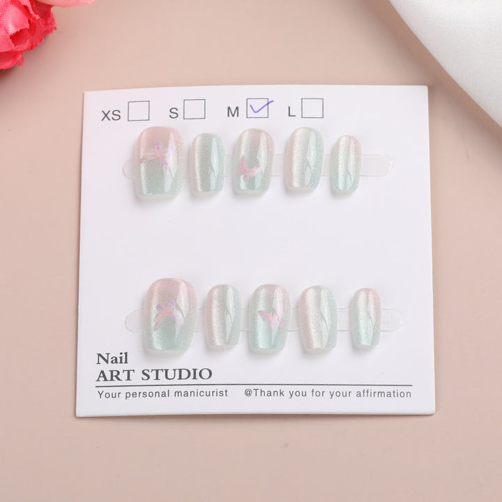 Shimmering Dragonfly Design Press-On Nails Stornfield