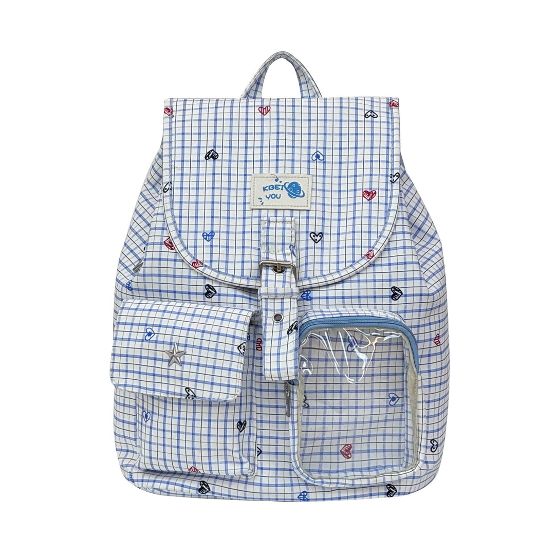 Heart-Printed Casual Backpack Stornfield
