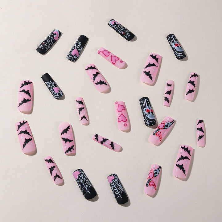 Spooky Halloween-Themed Acrylic Nail Art Extensions Stornfield
