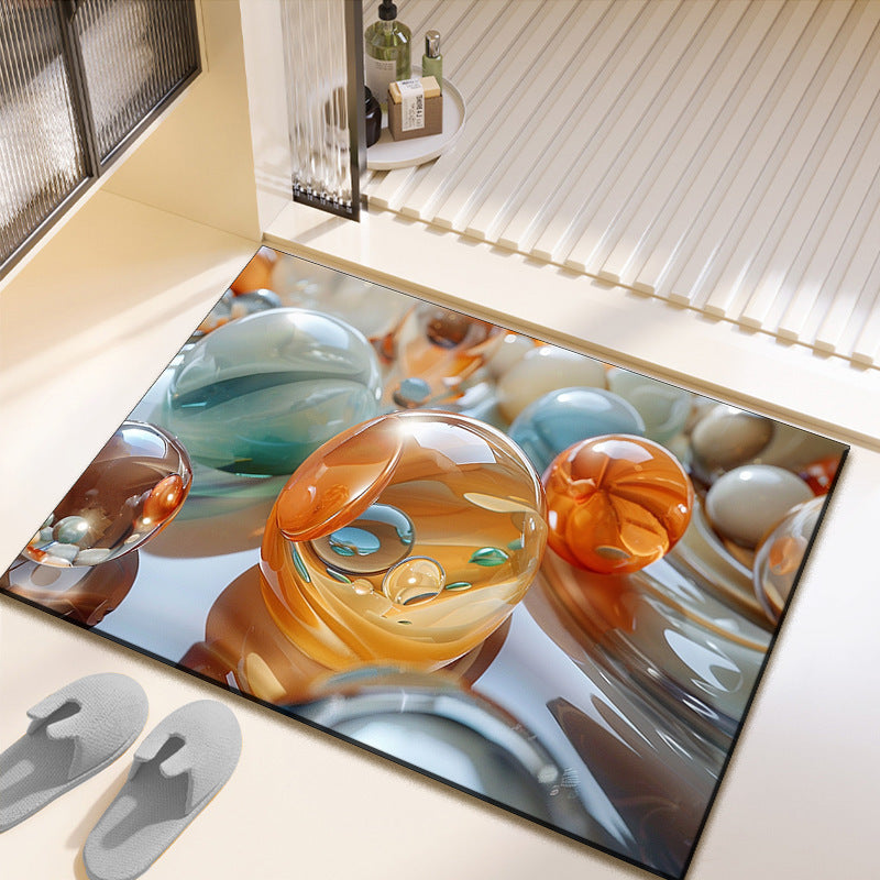 Artistic Photo-Printed Bath Mat