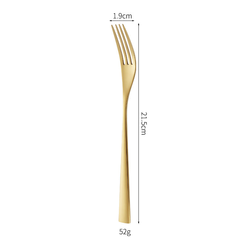 Elegant dessert knife with curved handle Stornfield
