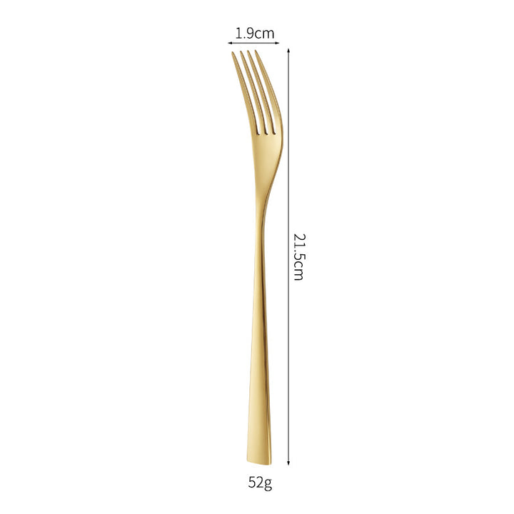 Elegant dessert knife with curved handle Stornfield