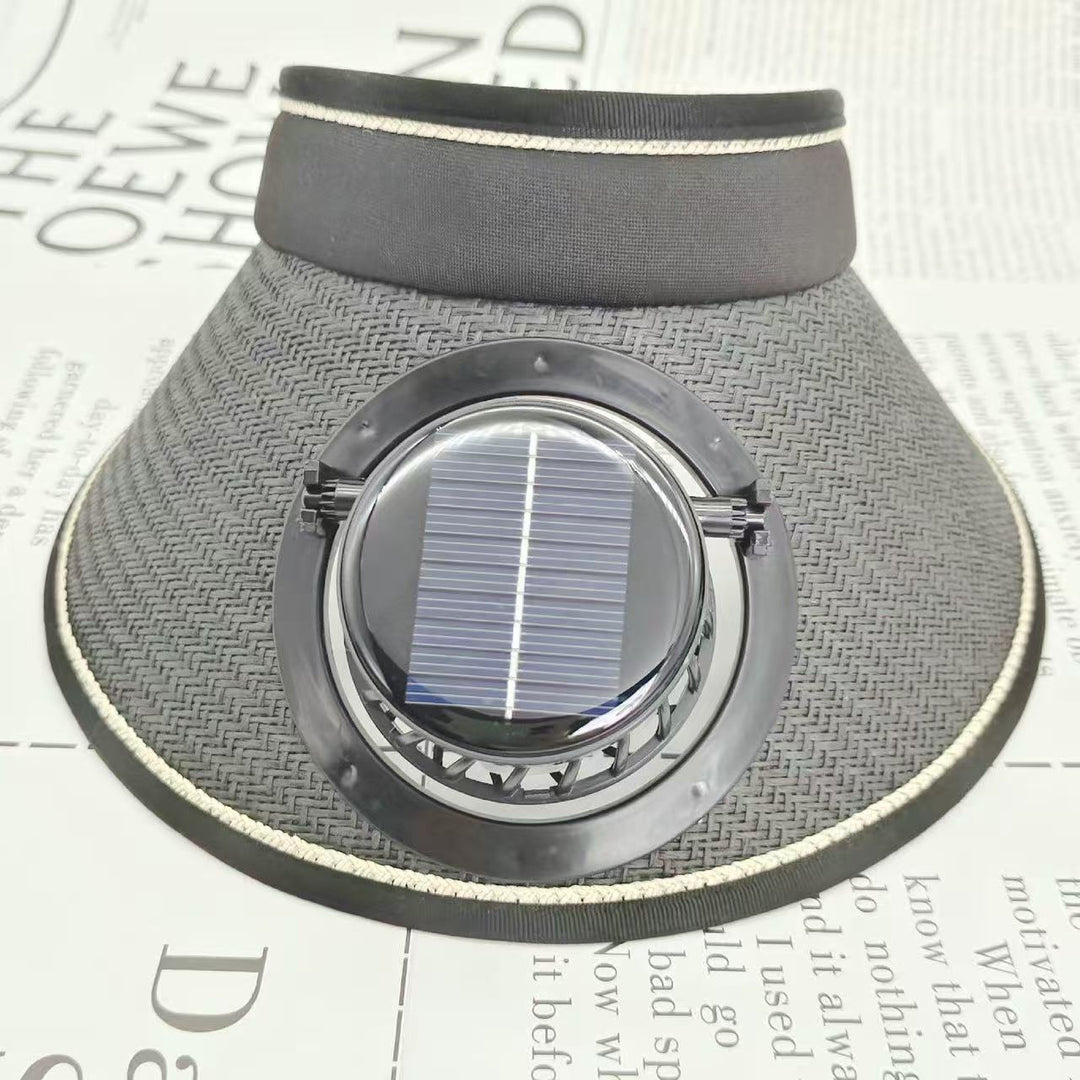 Sport Sun Visor with detachable front fan, adjustable headband and reflective piping Stornfield