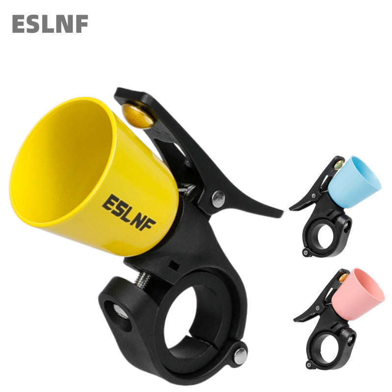 handlebar-mounted bicycle safety horn with universal quick-release clamp Stornfield