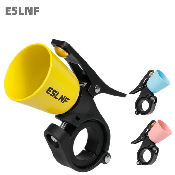 handlebar-mounted bicycle safety horn with universal quick-release clamp Stornfield