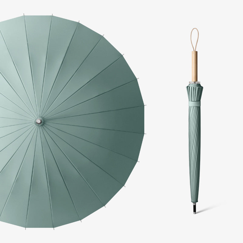 Ladies elegant umbrella with wooden handle and durable cover Stornfield