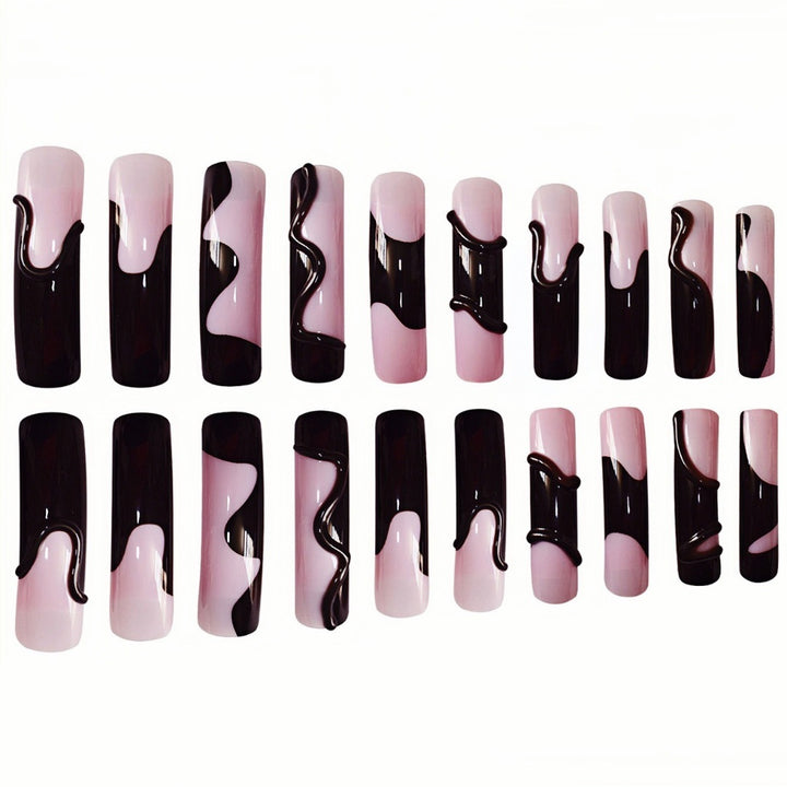 Artistic Melting Effect Press-On Nail Extensions Stornfield