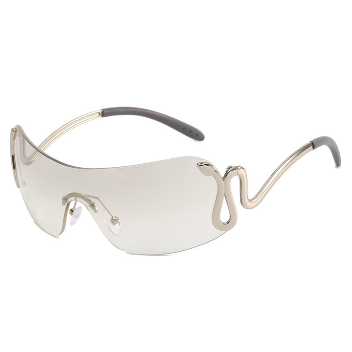 Ladies futuristic sunglasses with elegant swan design Stornfield