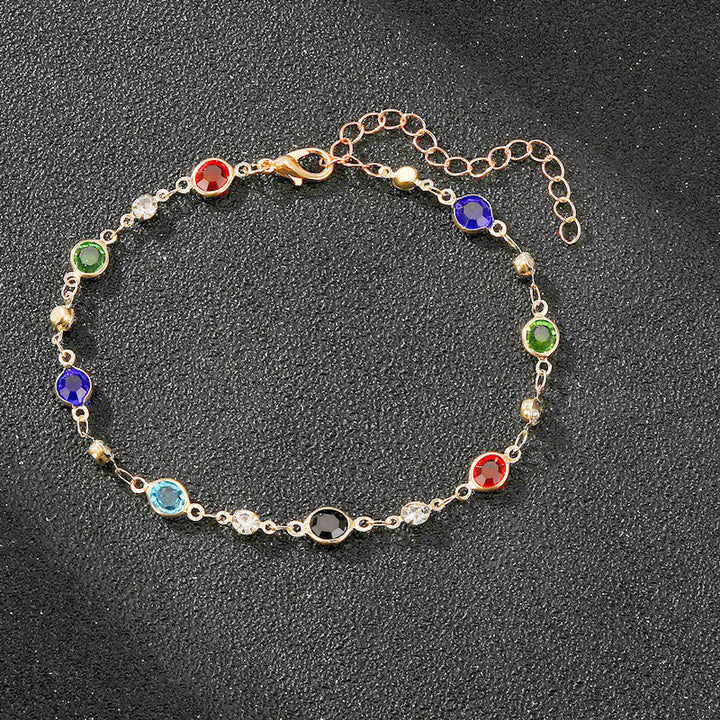 Elegant Rhinestone Chain Anklet Stornfield