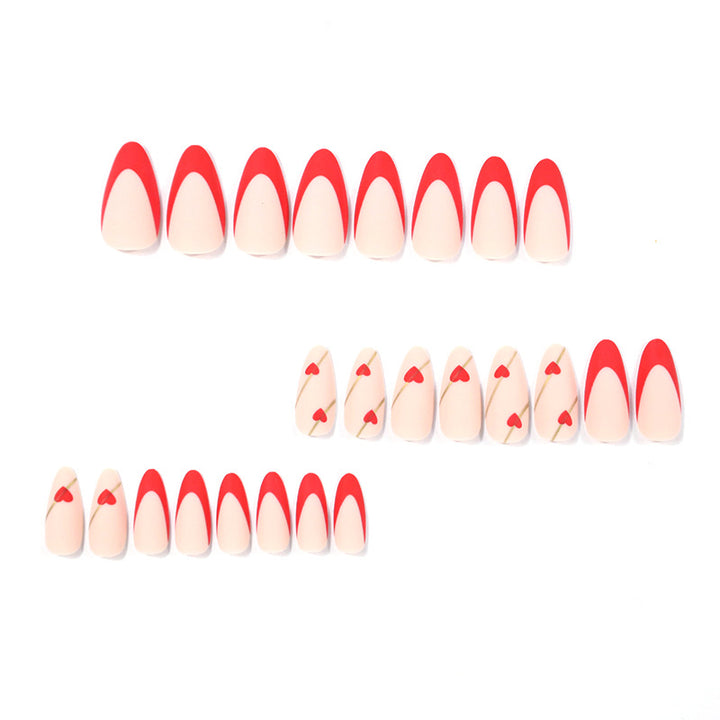 Artistic Heart-Embellished Nail Art Stornfield