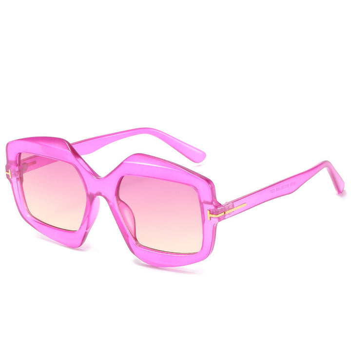 Bold Patterned Hexagonal Sunglasses Stornfield