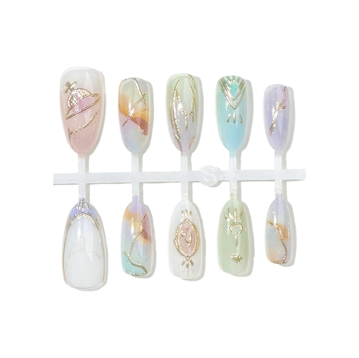 Decorative Press-On Nail Art Set 1790745304
