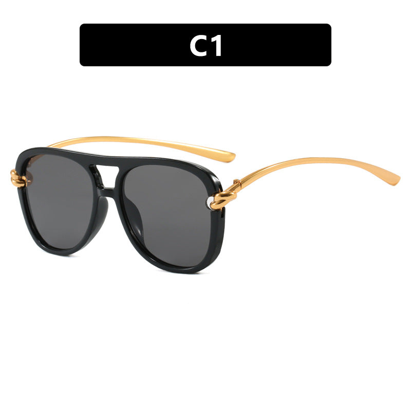 Women's sporty sunglasses with wide plastic frame and UV protection Stornfield
