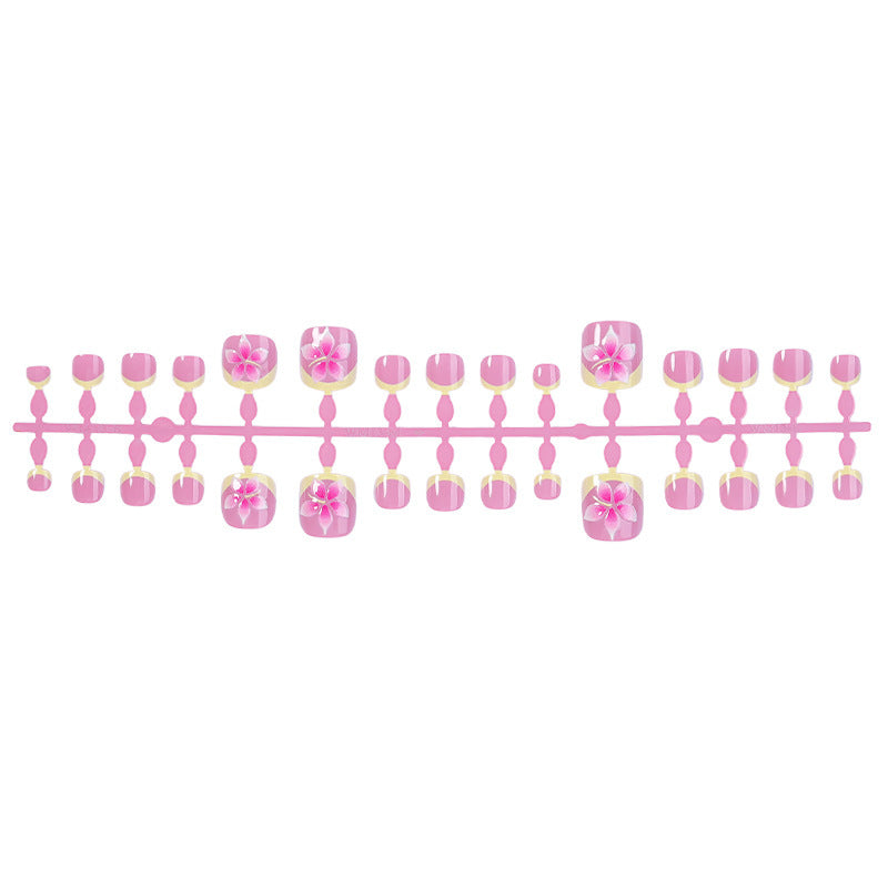 Art nail set with extravagant flower designs Stornfield