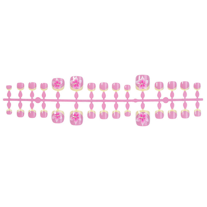 Art nail set with extravagant flower designs Stornfield
