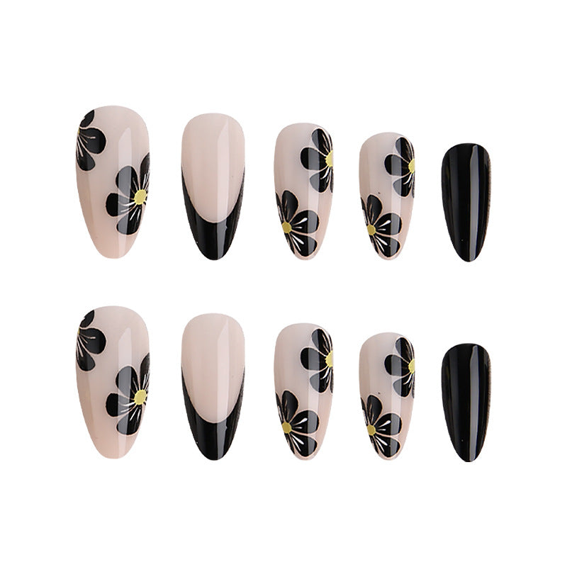 Elegant nail tips with floral accents Stornfield