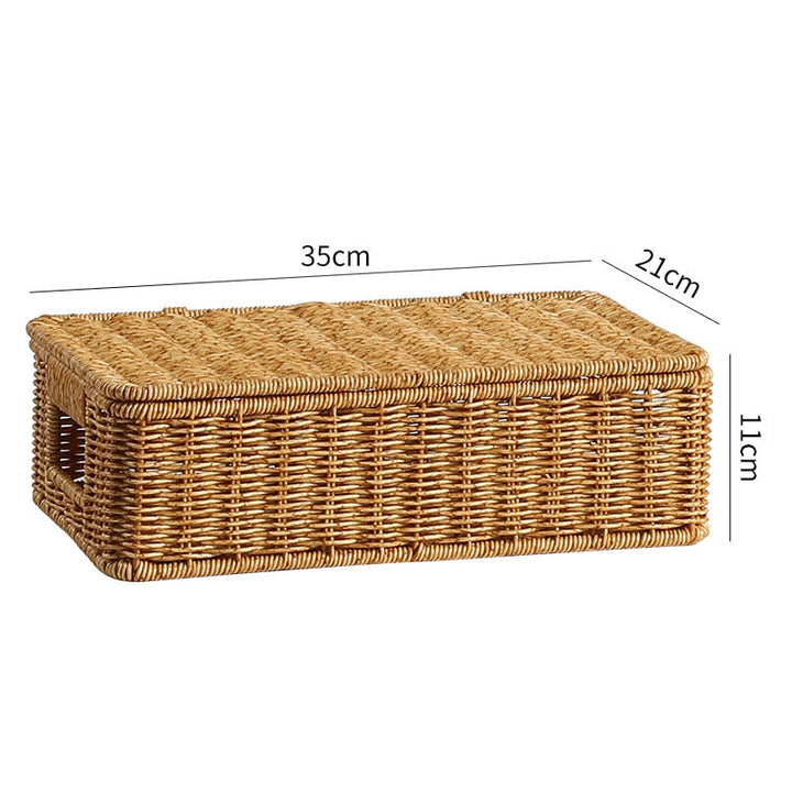 Long Rectangular Woven Storage Basket Stornfield